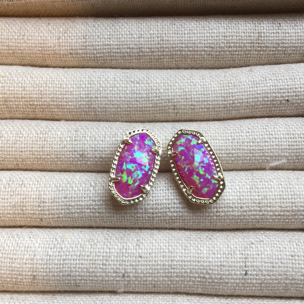 Pink and Gold Kendra Scott Earrings